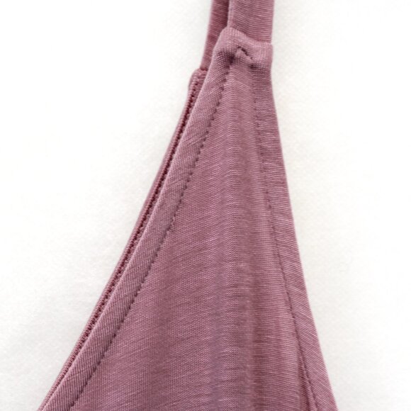 Athleta Pink Nighttime Bliss V-Neck Sleep Romper Jumpsuit Lingerie PJ Small - Picture 10 of 11